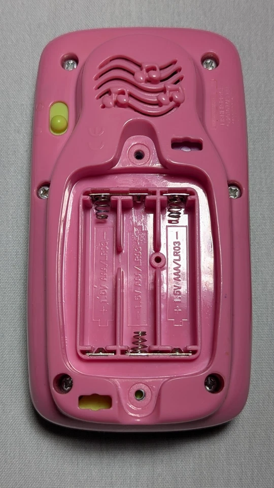 Teléfono inteligente Fisher-Price Laugh & Learn Smilin rosa probado funciona Foto 4 de 4