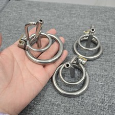 Edelstahl Männer Peniskäfig Keuschheitskäfig mit Plug Keuschheit Gerät cage BDSM