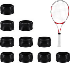10 Pcs Tennis Racket Silicone Racquet Grip Ring Racket Band for Badminton Tennis