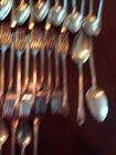 66 Piece 1847 Rogers Bros Adoration Silverplate Flatware Silverware Set — photo 4