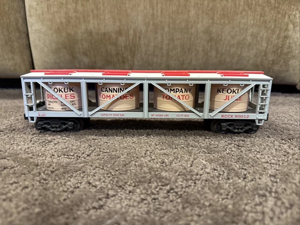 K-Line K-90012 O Gauge KCC Exclusive Keokuk Canning Company Vat Car - Image 2 of 4