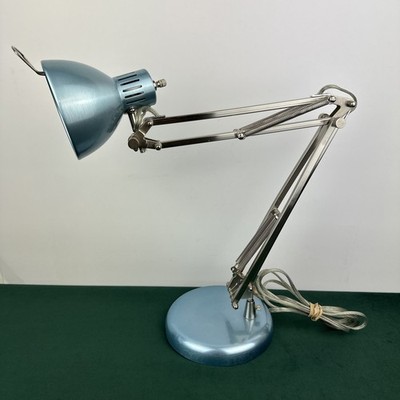 Tensor Gooseneck Articulating Blue Table Lamp LT638 Corded Task Untested As Is