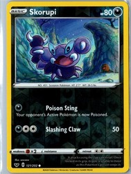 Skorupi 121/202 Sword & Shield Base Set Reverse Holo