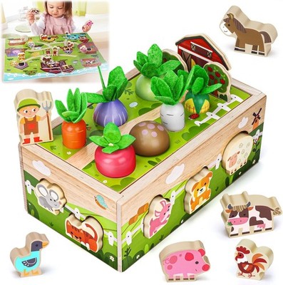 Montessori Wooden Sensory Toddler Toys: Toy for 1 Year Old Boys Girls... 