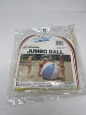 1983 Intex-The Wet Set-Heavy Duty 48&rdquo; (122cm) Inflatable Jumbo Ball-New-Unopened
