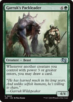 MTG Garruk's Packleader [Foundations Jumpstart] Near Mint Magic