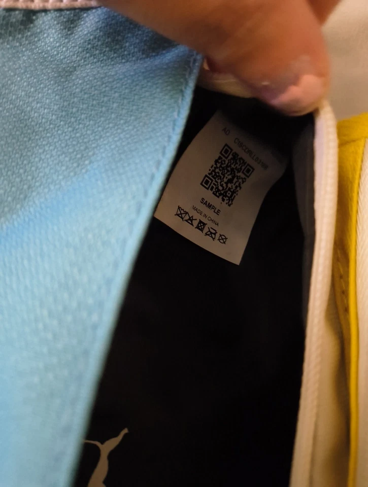 Bolso abdominal ajustable Puma azul/amarillo/blanco Foto 3 de 4