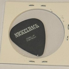 Nickelback Chad Kroeger Signature Guitar Pick Stage Used Tour Show Plectrum RARE