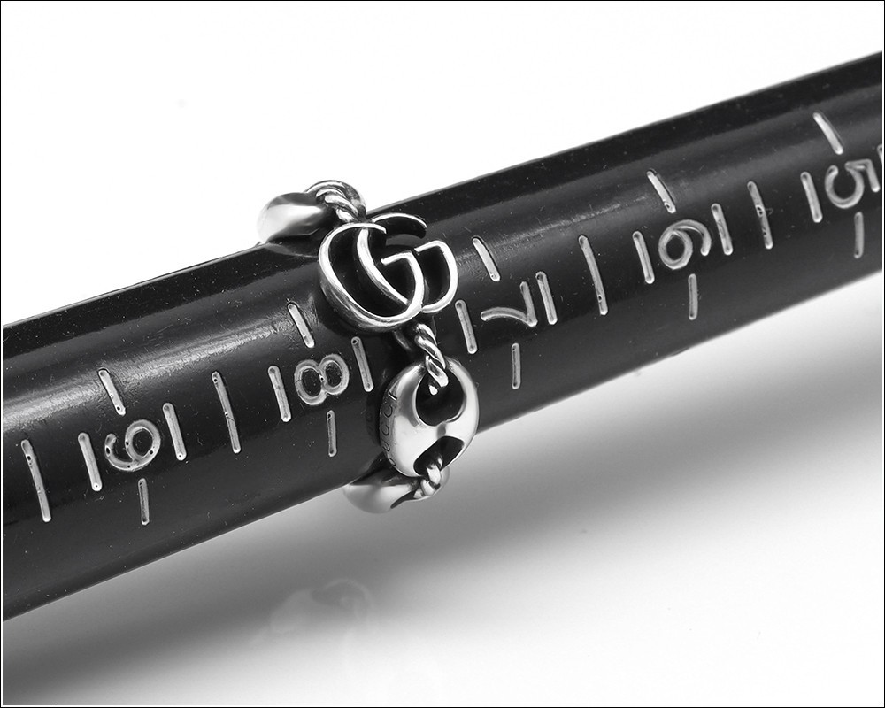 Authentic GUCCI Sterling Silver Interlocking Chai… - image 3