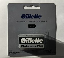 Gillette Platinum Plus Double Edge Blades, 3 ...
