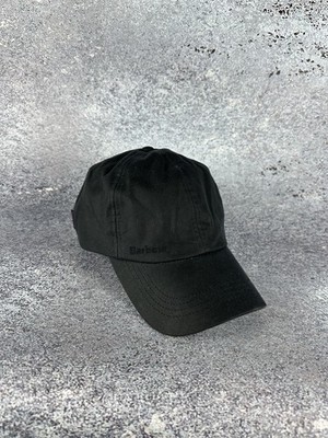 Barbour Sports Wax Cap Mens Navy Blue Waxed Cotton Adjustable Baseball Hat