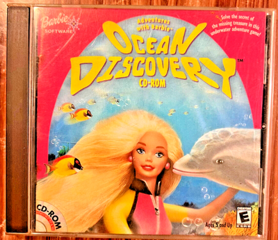 Adventures With Barbie Ocean Discovery CD-Rom Windows 95 Computer