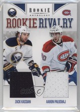 2011 Panini Rookie Anthology Rivalry Materials Zack Kassian Aaron Palushaj u0h