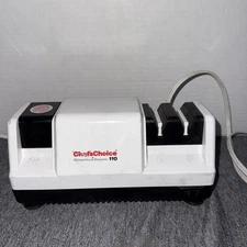 Chefs Choice Knife Sharpener Model 110 White - Diamond Hone Trizor Edge,