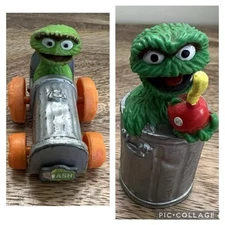 Vintage 1981 Hasbro OSCAR THE GROUCH Sesame Street Muppets Inc & Applause Lot