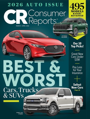 #ad CONSUMER REPORTS MAGAZINE MARCH 2026 APRIL 2026 ANNUAL AUTO ISSUE BEST amp; WORST $22.99