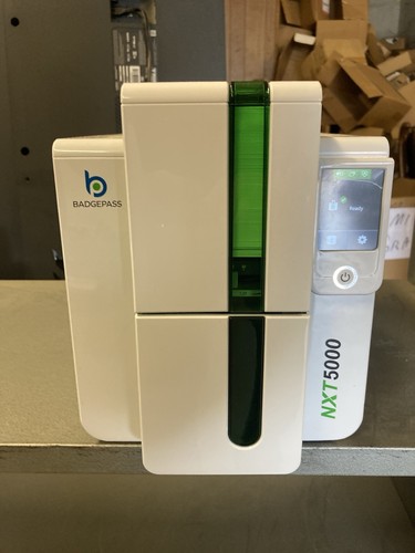 Badgepass ID Maker NXT 5000 Revolutionizing ID Printer Tested Works W/Power Cord