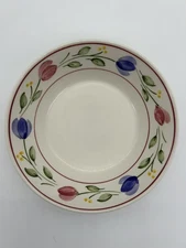 Hand Painted Set Of 3 NIKKO Table Mates Spring Tulips Soup/Cereal Bowls 6.5”