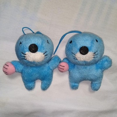 Bonobono Mascot Strap Plush Set 2pcs  Raccoon, Retro, Gomu,