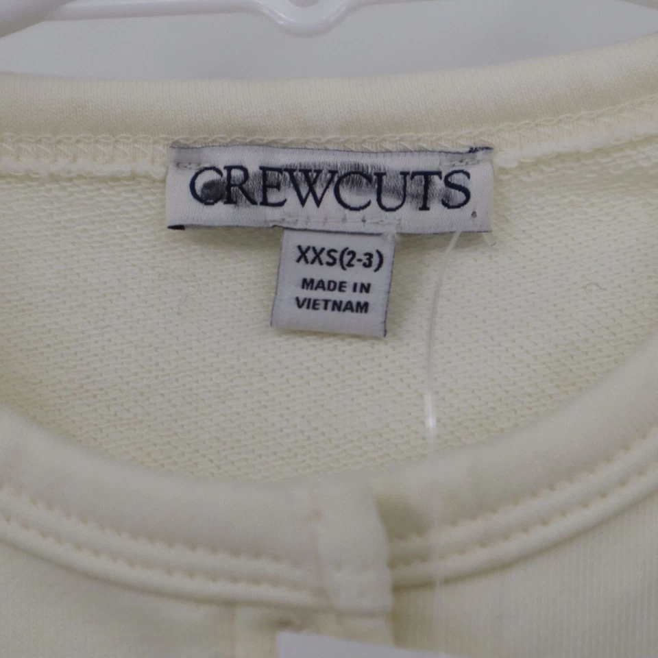 Chaqueta Crewcuts French Terry Dama Niñas XXS (2-3) Marfil Rich Auntie Core Nueva con Etiquetas Foto 3 de 4