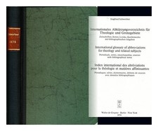 Schwertner, Siegfried M (1936 Internationales Abkurzungsverzeichnis Pelz Theolo
