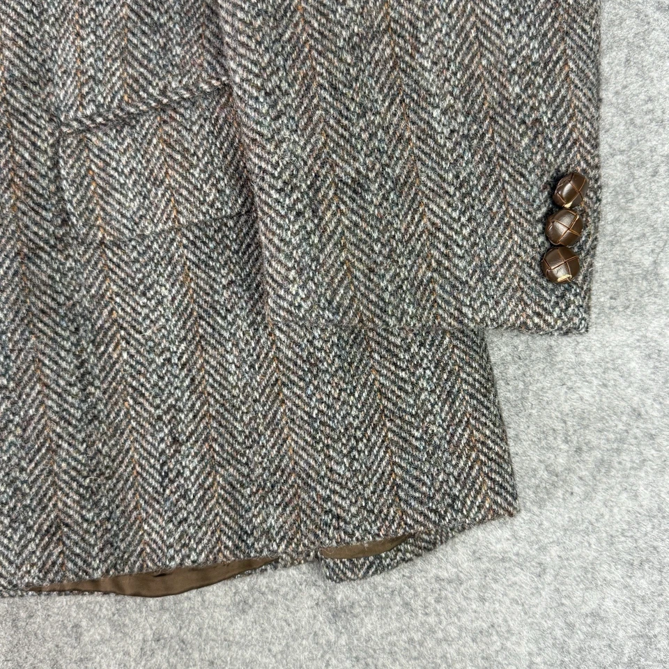 Blazer Harris Tweed Para Hombres 40S Multi Cuadros Espiga Chaqueta Country Chatsworth Foto 4 de 4