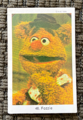 The Muppet Show Jim Henson Vintage 1978 Card  Sweden #46 Fozzie Bear