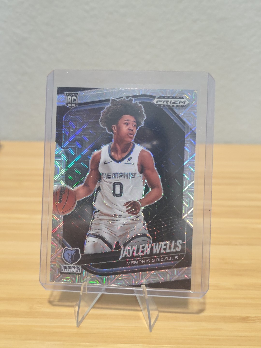 2024 Panini Prizm Black Jaylen Wells #34 Mojo Prizm /25 Memphis