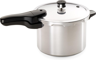 PRESTO 01264 6 Quart Aluminum Pressure Cooker, Silver