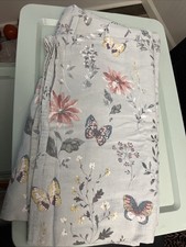 butterfly and floral shower curtain