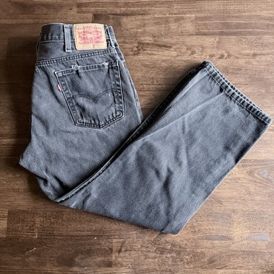 Levi s 517 Boot Cut Denim Jeans Black 36 W 29 L
