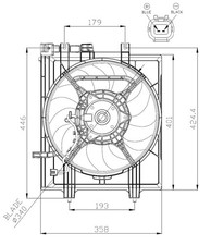 NRF RADIATOR FAN - 47936