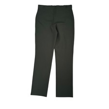 Quince Ultra-Stretch Ponte Straight Leg Pants Olive Green Women M NWT Pull-On