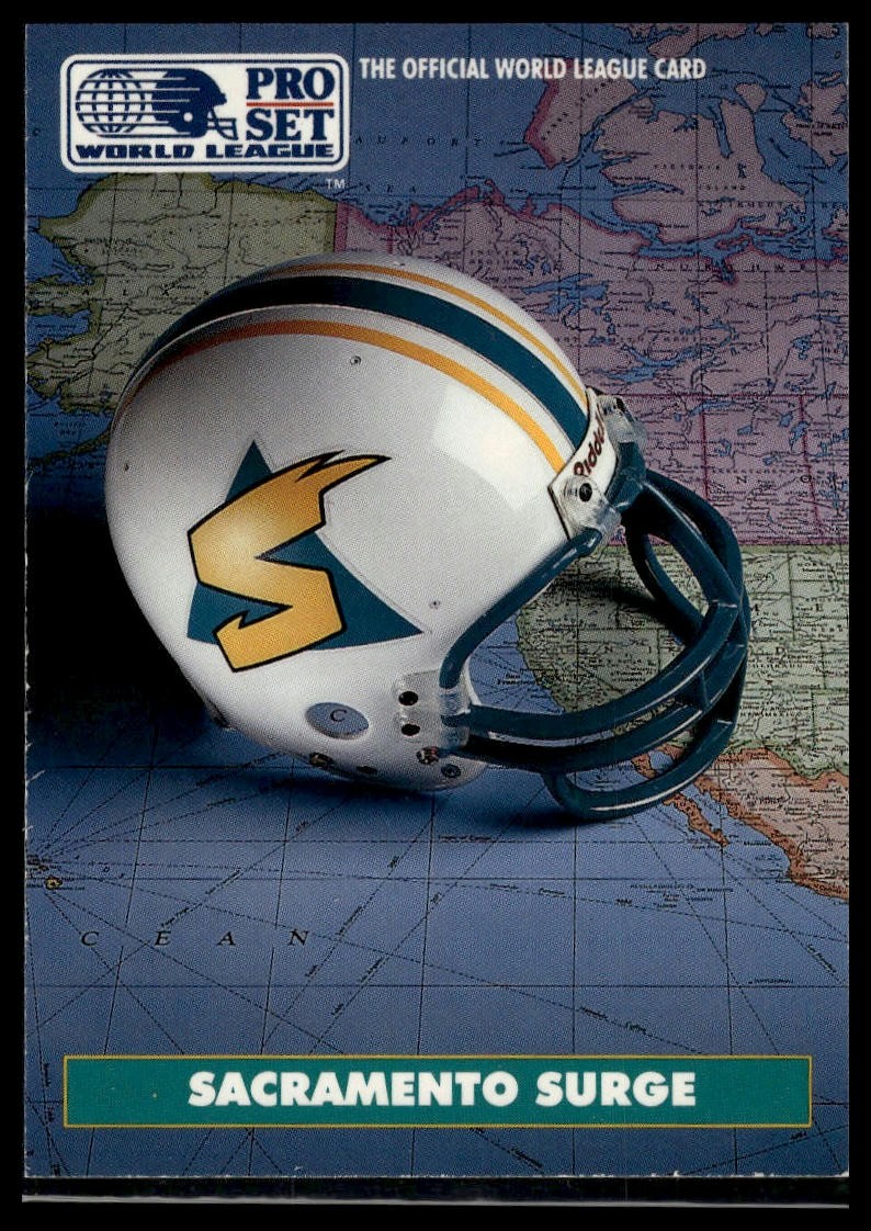 1991 Pro Set WLAF #18 Sacramento Surge