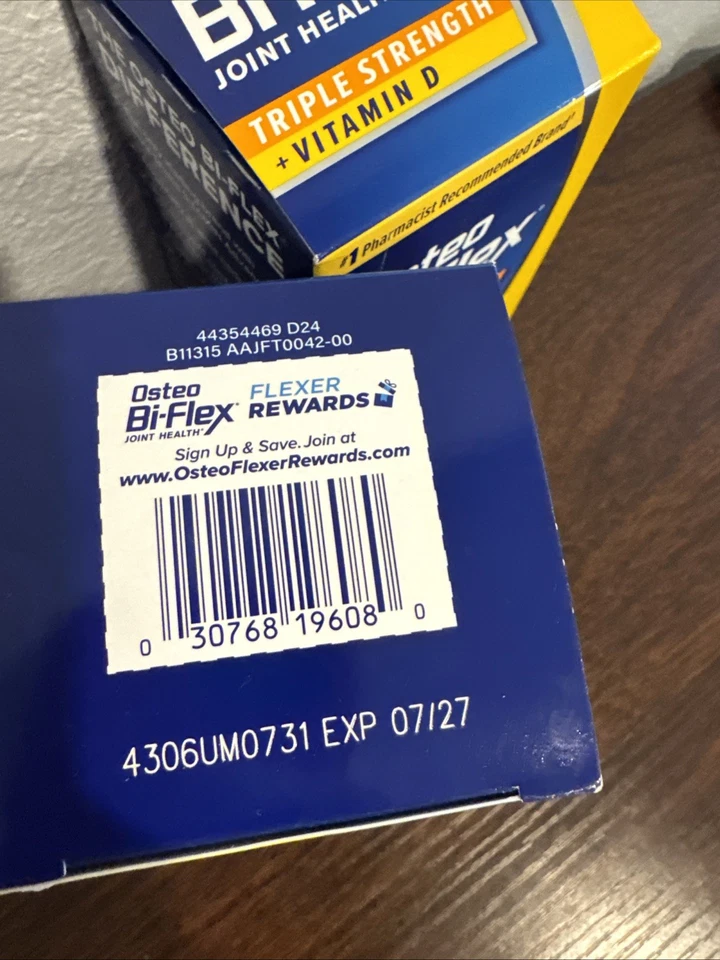2pk. Osteo Bi-Flex Glucosamina Condroitina Con Vitamina D, 120 Tab Exp 07/2027 Foto 3 de 3