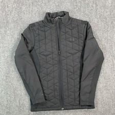 Under Armour ColdGear Reactor Jacket Mens Small Black Insulated Zip UA Storm