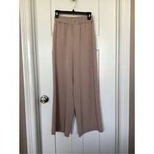Varley Kayson Wide Leg 2.0 Soft Stretch Woven Trousers Pants Taupe size XS women