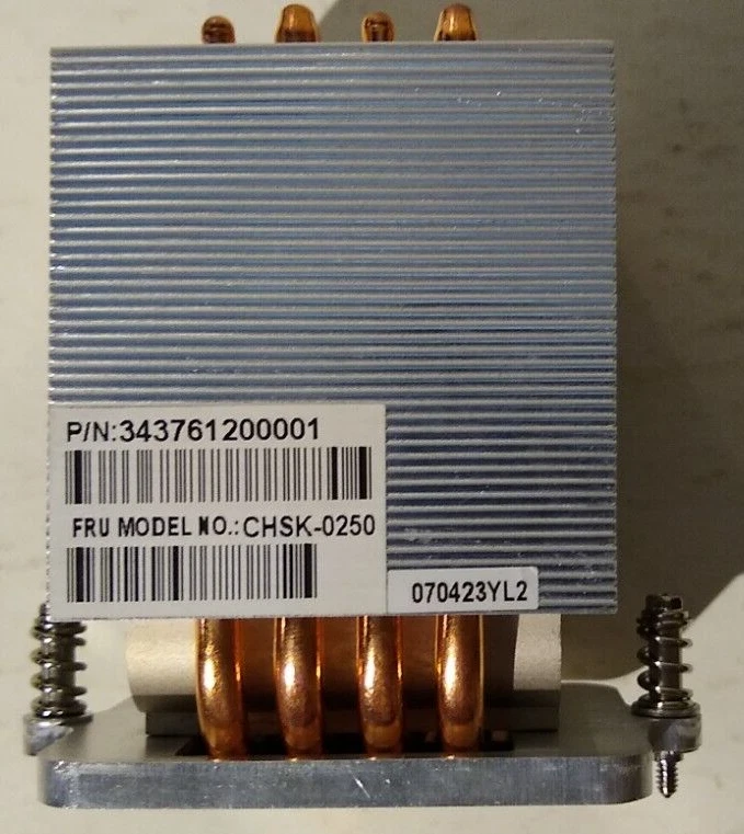 Cooler Master CHSK-0250 CPU Heatsink P/N 343761200001 P/N 102003880-GP - Image 3 of 4