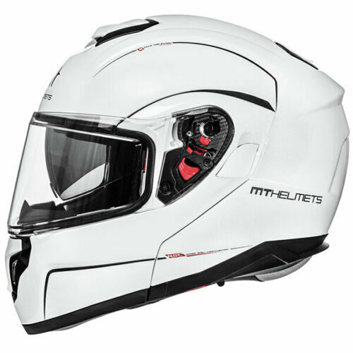 Agrius Rage SV Solid Motorcycle Helmet S Gloss White
