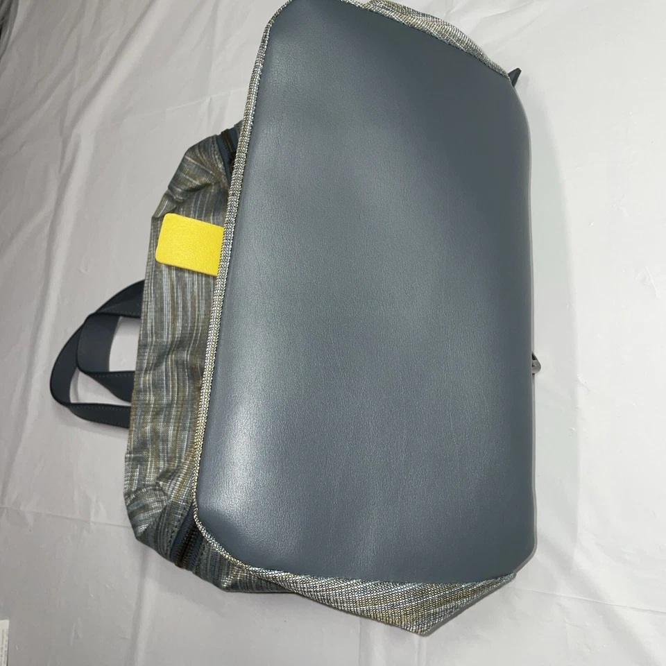 Mochila KELSI DAGGER Brooklyn Azul Marrón Cuero Y Lona Foto 4 de 4