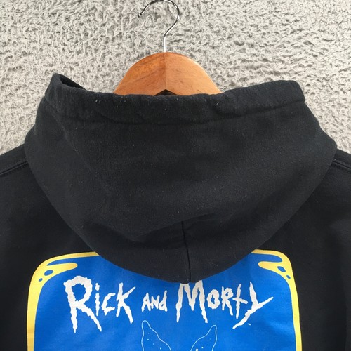 Rick And Morty Hoodie Sweatshirt M Herren schwarz Kapuze Langarm Pullover Tasche - Bild 14 von 21