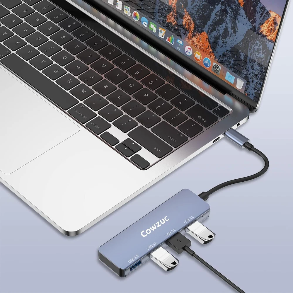 USB C Hub 4 Ports 3.0, USB C to USB Hub, 4Ports 3.0 USB Adapter Docking Station