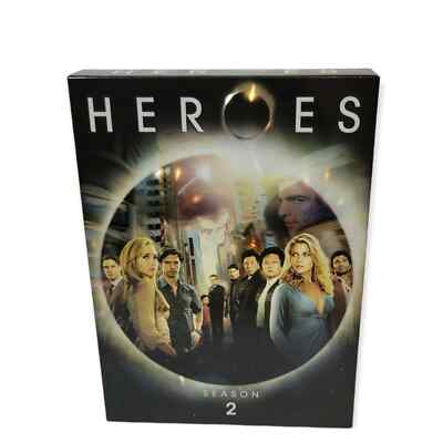 Heroes Season 2 DVD Complete (DVD, 2008, 4-Disc Set) w/ Slipcover