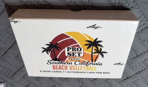 2024 Leaf Pro Set South California Beach Volley nuova scatola 20 carte 1 autografo - Foto 4 di 11