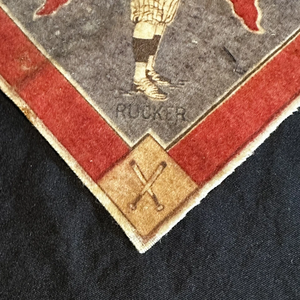 Original Antique 1910 Nap Rucker Patch Brooklyn Superbas Dodgers - Image 2 of 4