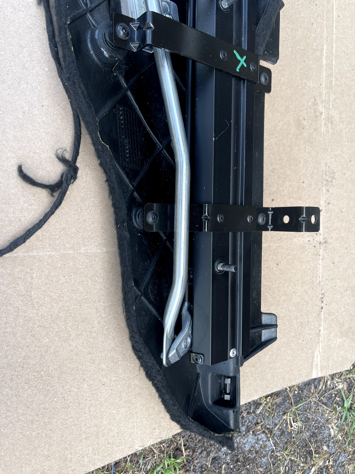 2018 MASERATI QUATTROPORTE REAR DECK PARCEL SHELF SUNSHADE & 3RD BRAKE LIGHT OEM