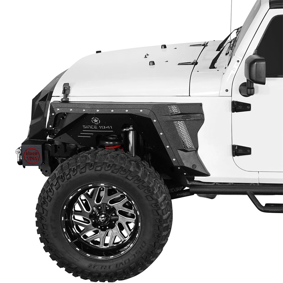 Armor Steel Front or Rear Fender Flares for Jeep Wrangler JK 2007-2018 2/4 Doors Foto 4 de 4