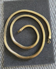 Necklace Long Chunky Statement Necklace Vintage Gold Tone Thick Snake Chain