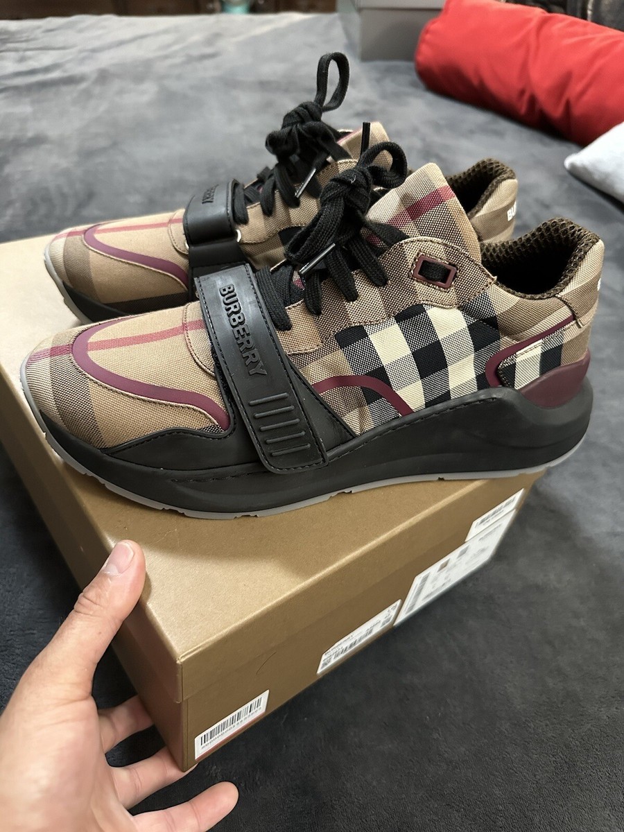 Burberry Ramsey SneakerbCheck Birch Brown Size 10 | eBay