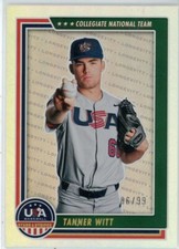 2022 Panini USA Stars & Stripes Longevity Holo Gold Tanner Witt #41 #d 86/99
